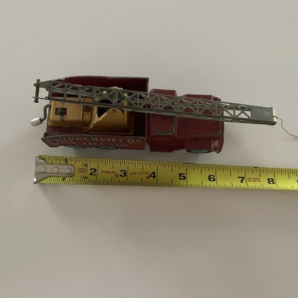 Vintage Corgi Major Toys No 1121 Chipperfields Int Circus Crane Truck 6x6 Red - Picture 15 of 16